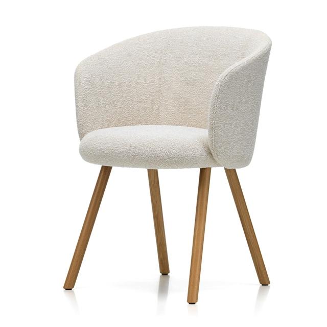 Vitra Mikado Spisebordsstol Med Armlæn Ivory Pearl