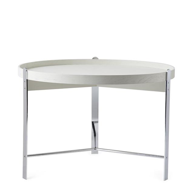 Warm Nordic Compose Sofabord ø70 Hvid Krom