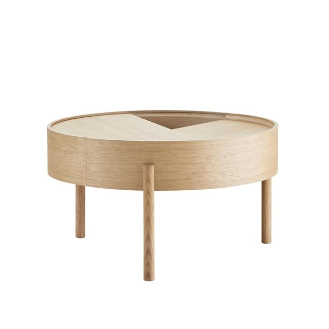 Woud Arc Sofabord Olieret Eg ø66