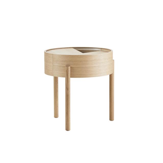 Woud Arc Sofabord Olieret Eg ø42