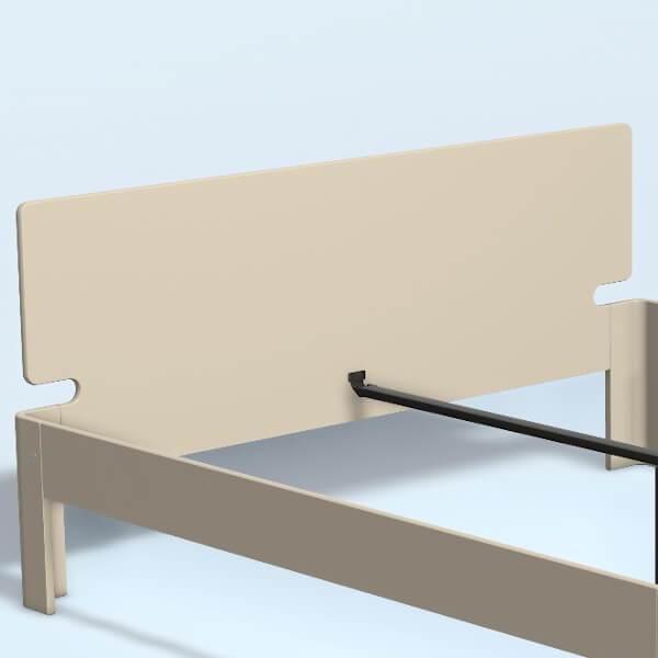 Auping Auronde Gavl Dobbeltseng Høj Model Beige 200 Cm