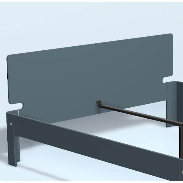 Auping Auronde Gavl Dobbeltseng Høj Model Cool Grey 180 Cm