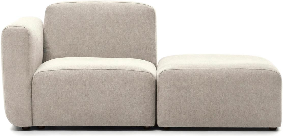 -personers Modulsofa Kave Home Neom   Byg-selv Sofa   Beige Interlock Vævet Stof  Bæredygtig Nordisk Design