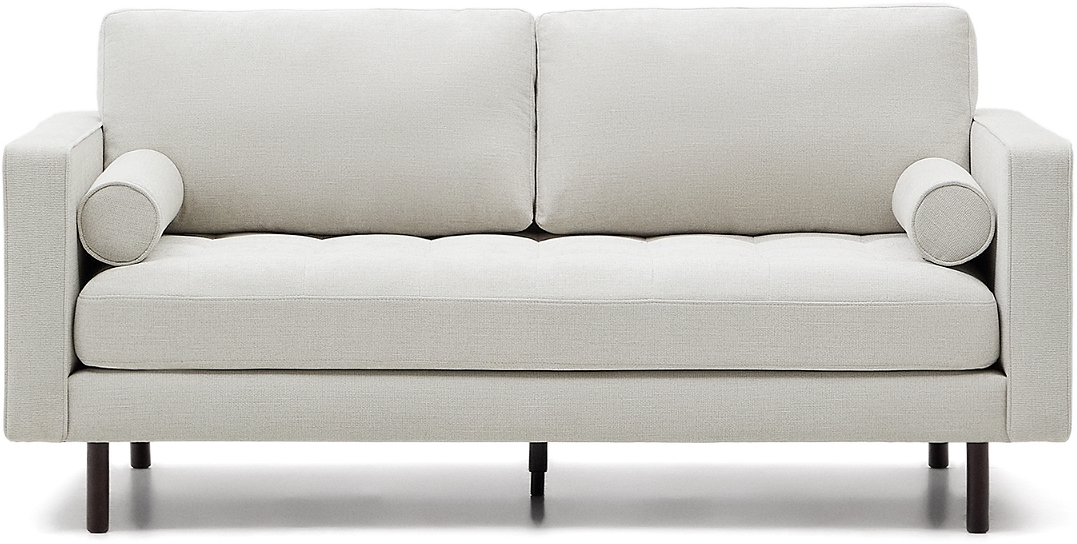 -personers Sofa Kave Home Bogart Grå Chenille H85x182x98 Cm