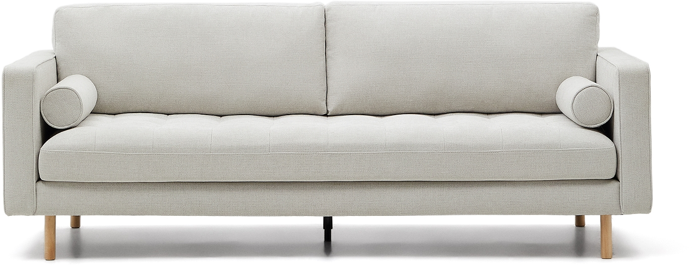 -personers Sofa Kave Home Bogart Grå Vintage Europæisk Håndværk Bæredygtig