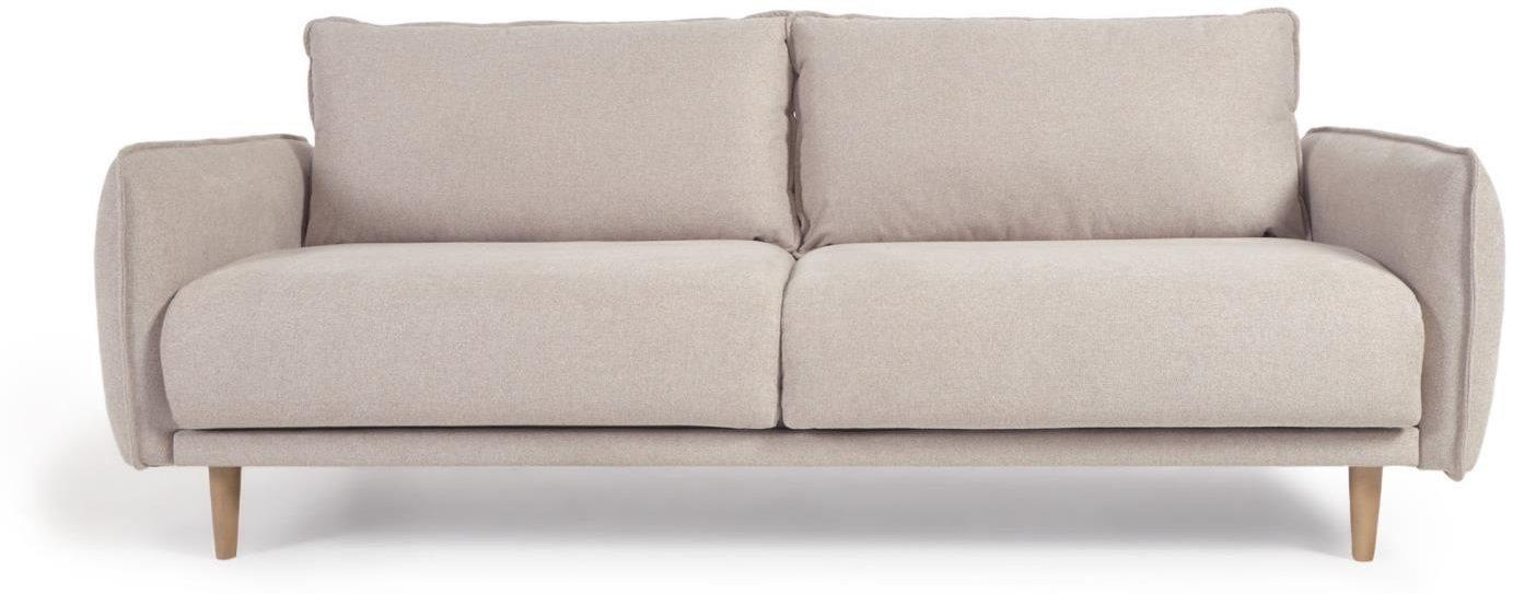 -personers Sofa Kave Home Carlota   Beige Stof L210   D95   H84 Cm