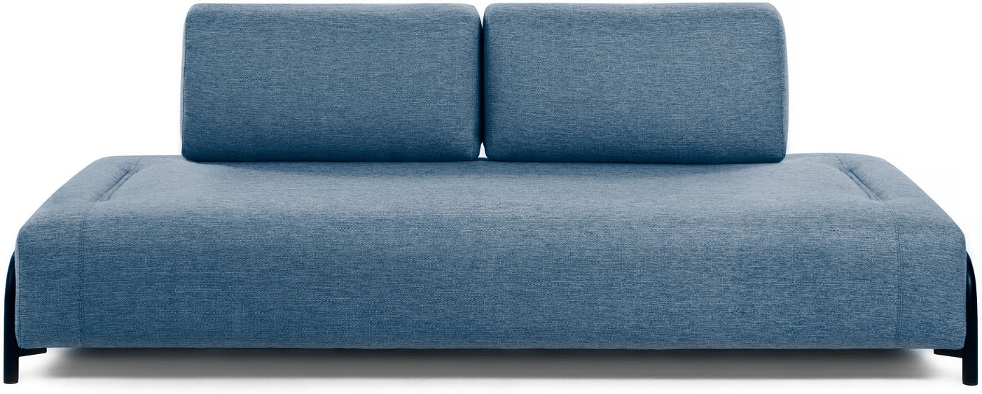 -personers Sofa Kave Home Compo Blå   Nordisk Design  Pletafvisende  Miljøvenlig