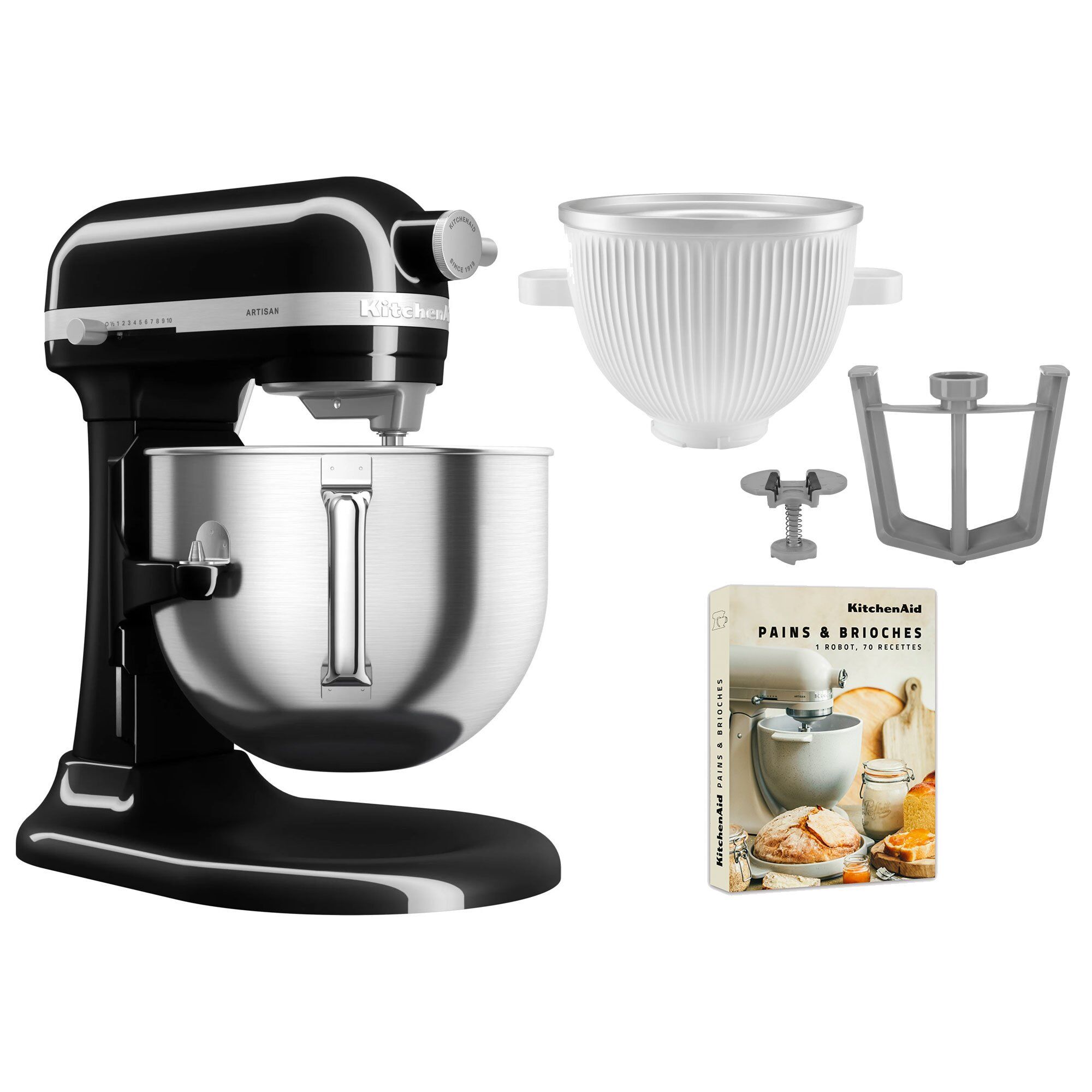 Artisan 5ksm70shxe Køkkenmaskine     Liter   5ksmicm Ice Cream Maker  Onyx Black