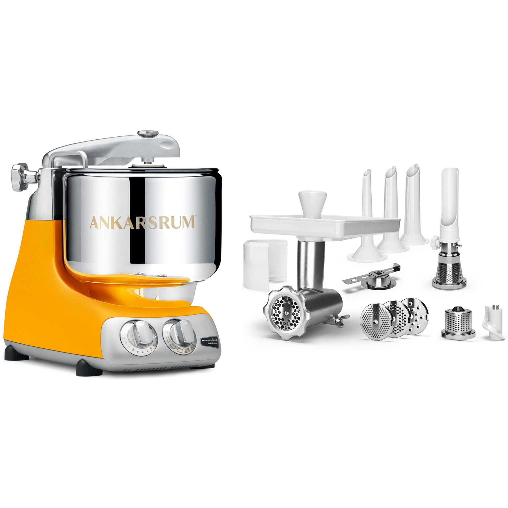 Assistent Akm 6230 Røremaskine   Komplet Kødhakker  Sunbeam Yellow