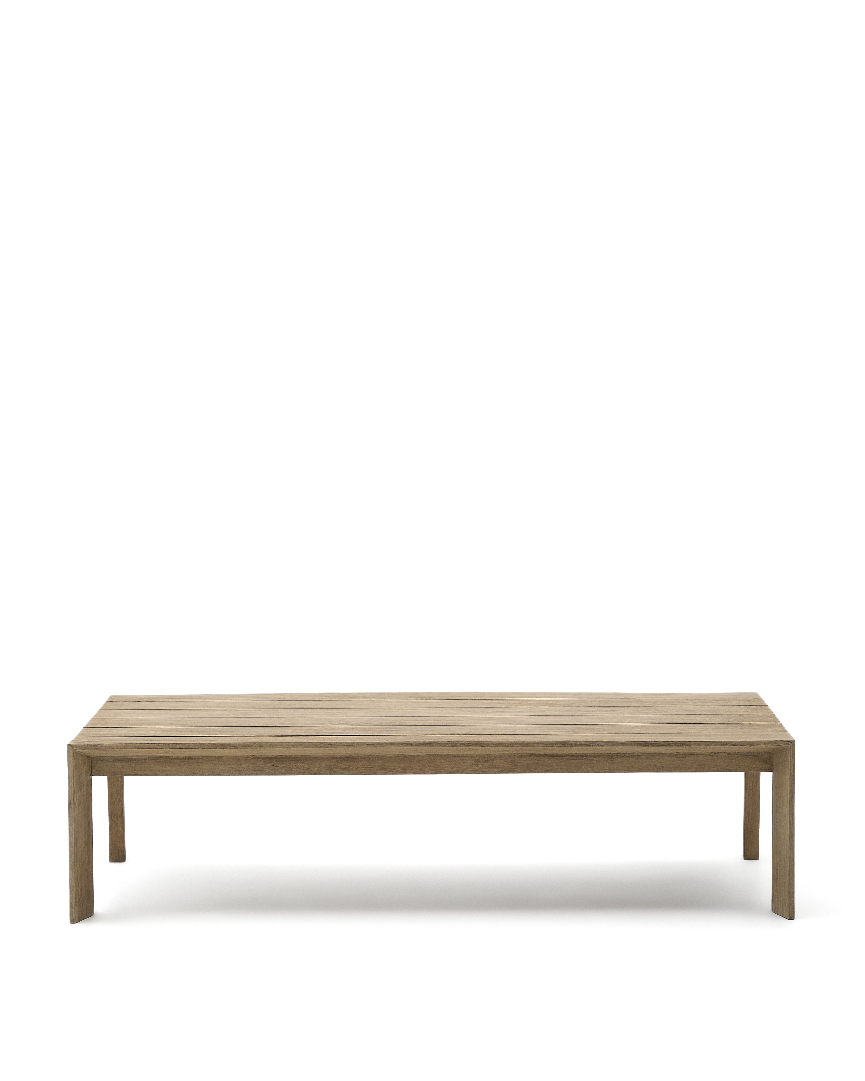 Kave Home Ambra Udendørs Sofabord  Rektangulær Akacietræ  82 5x140