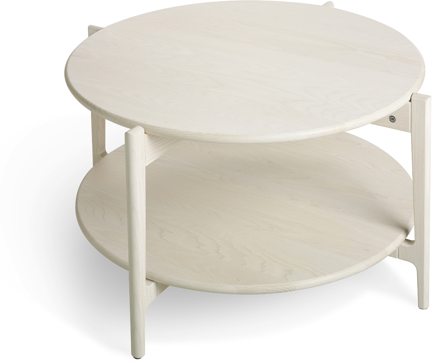 Sofabord Oscarssons Möbel Leia ø88   H48 Cm Hvidolieret Ask