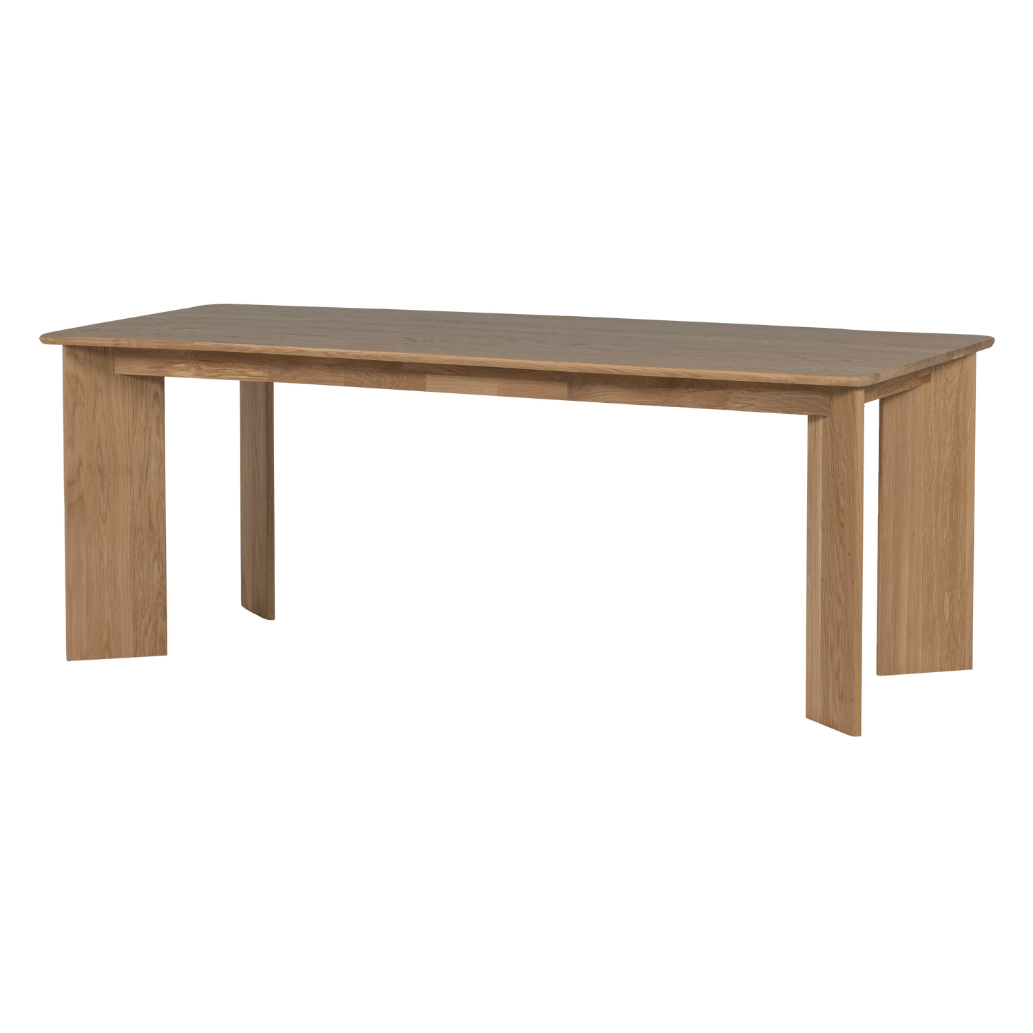 Woood Tablo Spisebord  Rektangulær Afrundet Natur Egetræ  179x99