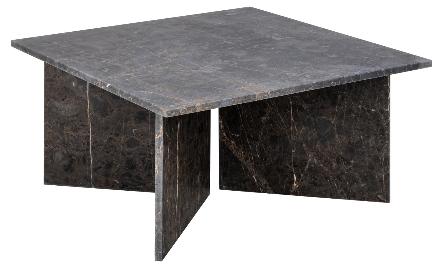 Act Nordic Vega Sofabord  Kvadratisk Brun Marmor  90x90