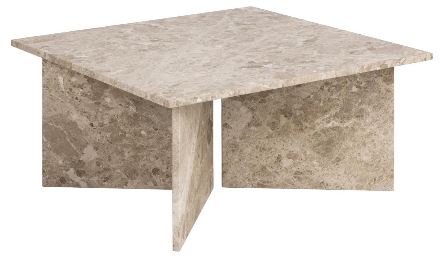 Act Nordic Vega Sofabord  Kvadratisk Brun Marmor  90x90