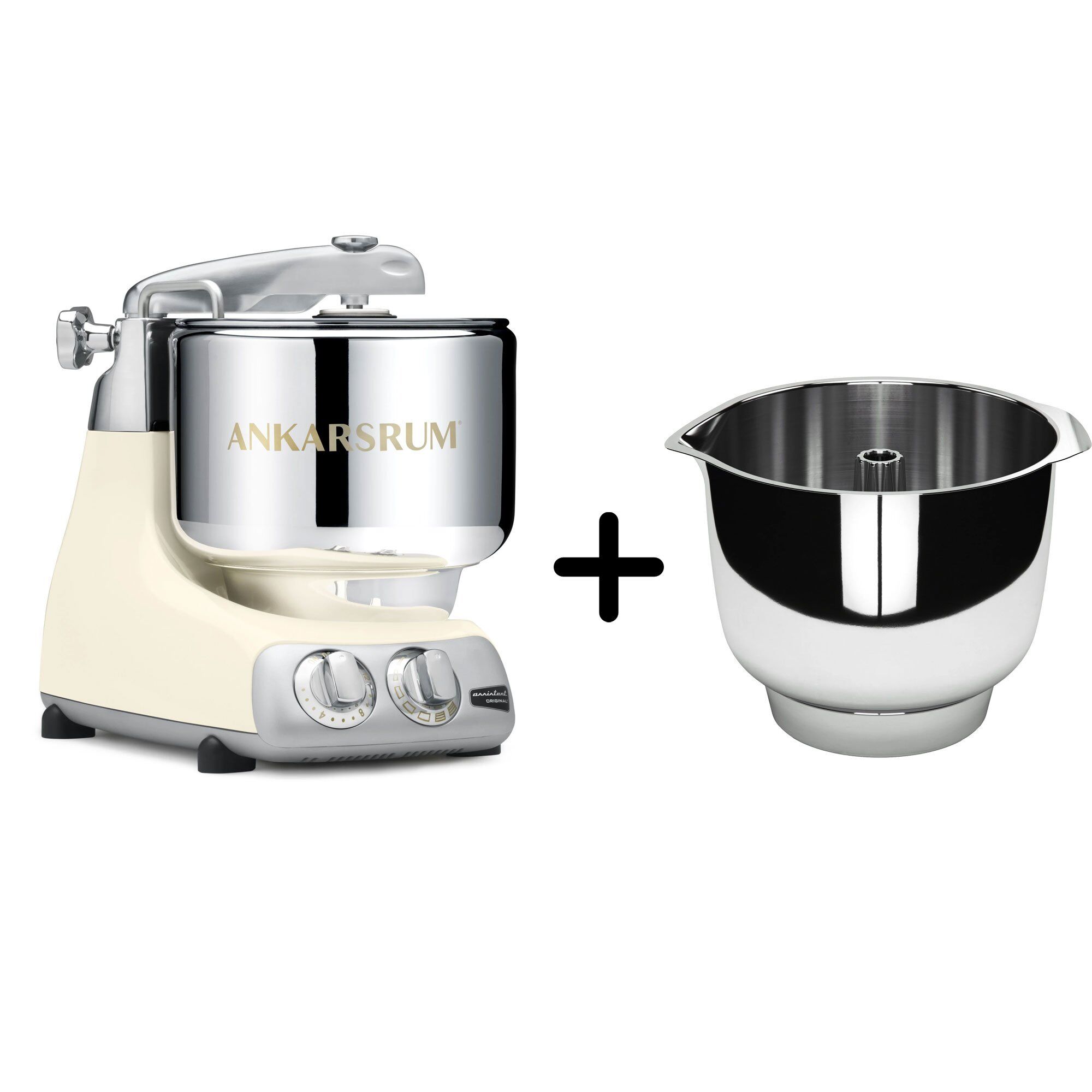 Akm 6230 Køkkenmaskine   Assistent Original Piskeskål  Light Creme