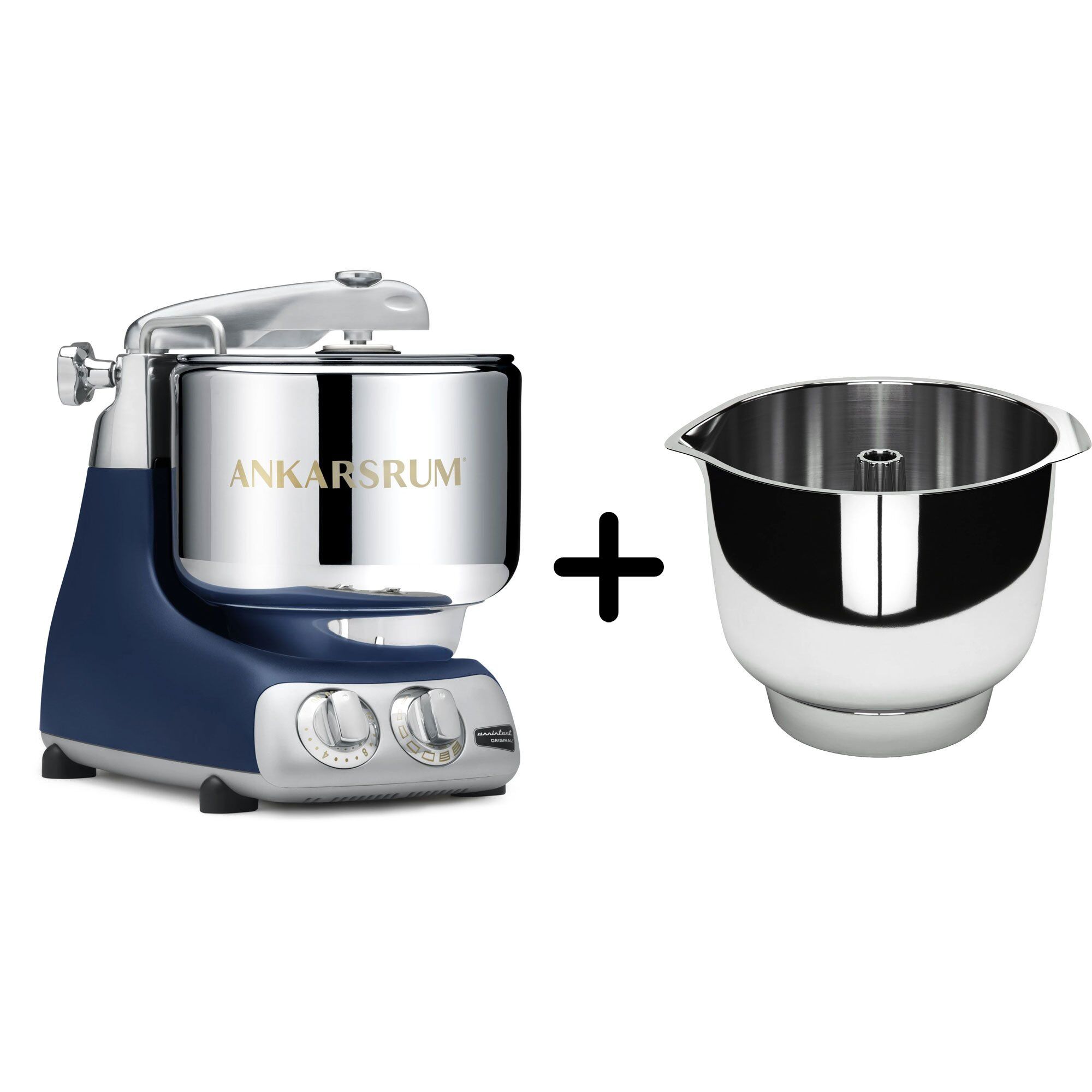 Akm 6230 Køkkenmaskine   Assistent Original Piskeskål  Royal Blue