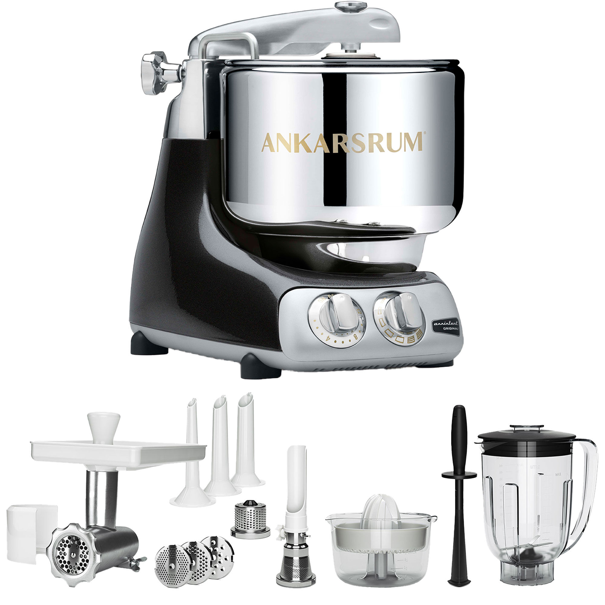 Akm 6230 Køkkenmaskine   Deluxe Pakke  Black Diamond