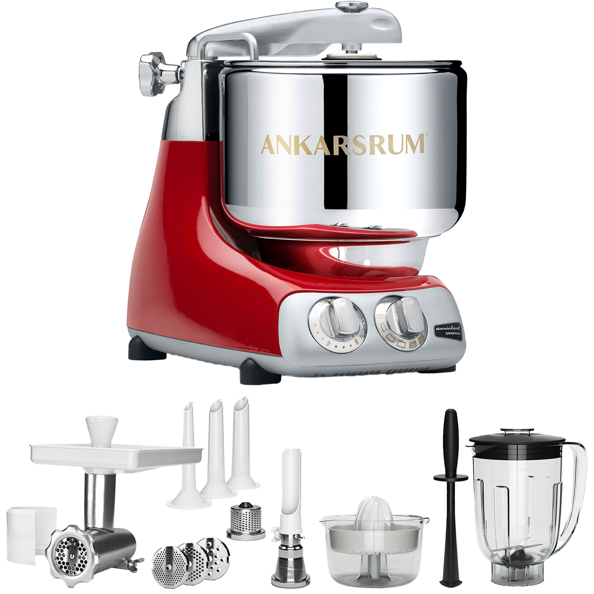 Akm 6230 Køkkenmaskine   Deluxe Pakke  Red