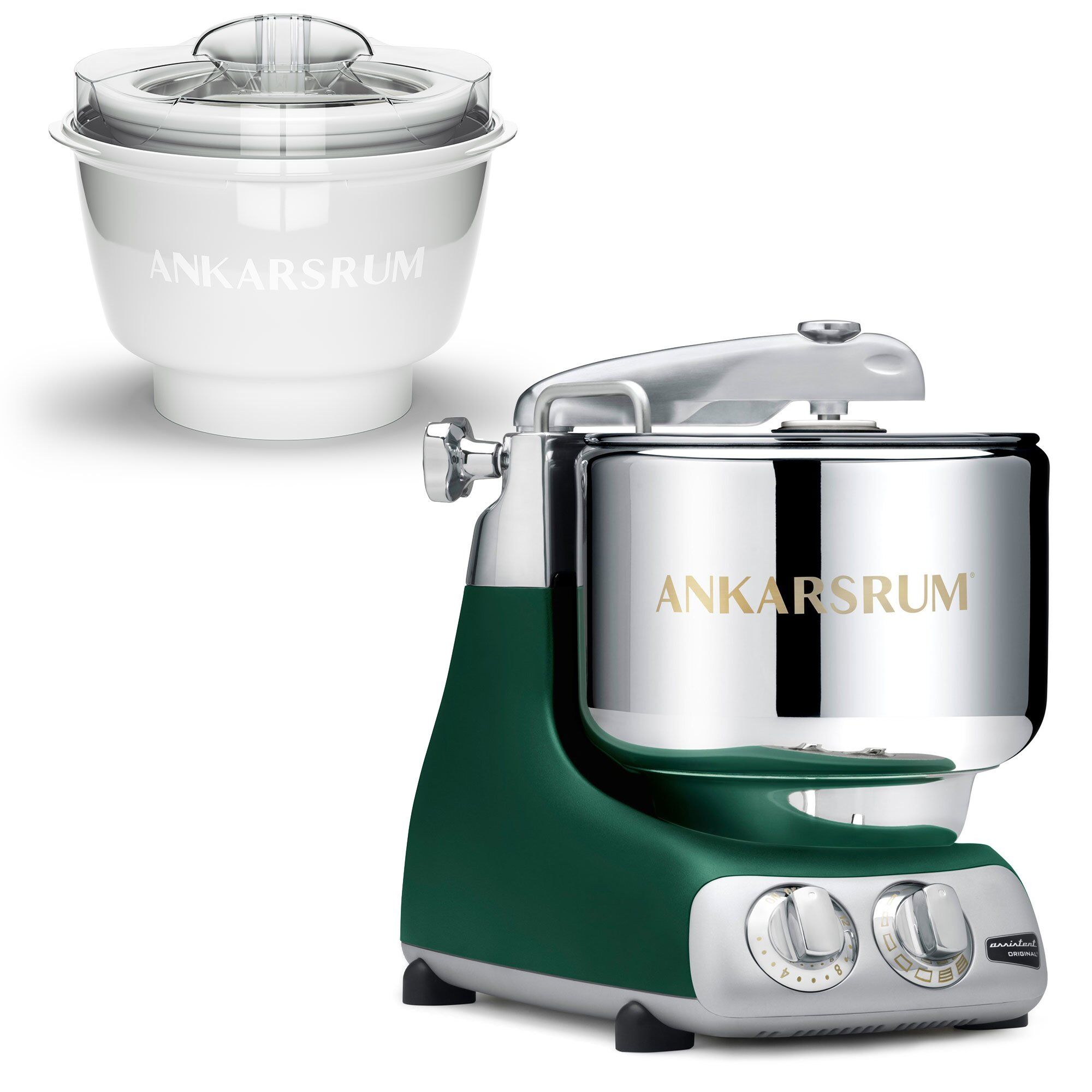 Ankarsrum Akm 6230 Røremaskine Med Ismaskine  Forest Green