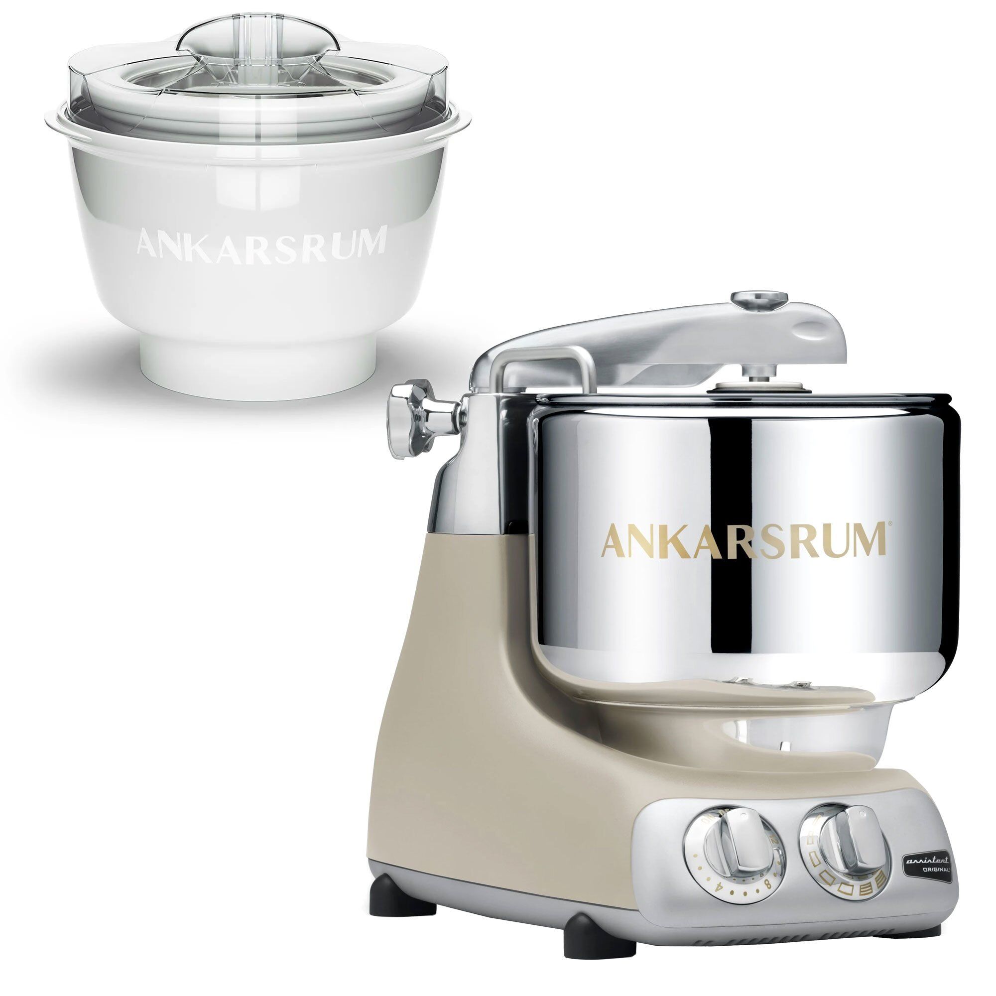 Ankarsrum Akm 6230 Røremaskine Med Ismaskine  Harmony Beige
