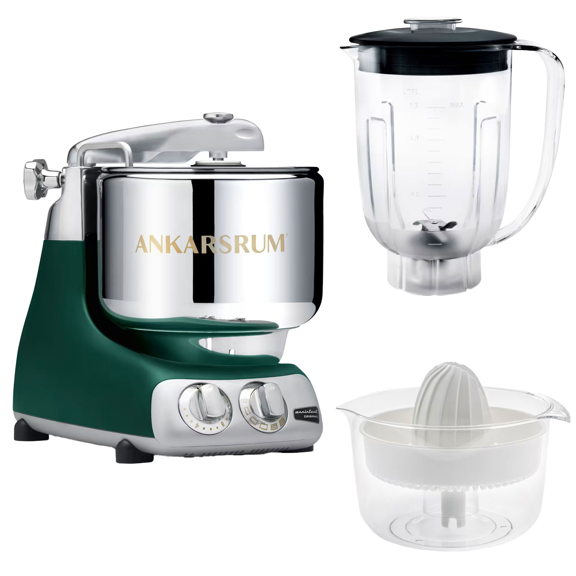 Ankarsrum Assistent Akm6230   Mixerkande Og Citruspresser  Forest Green