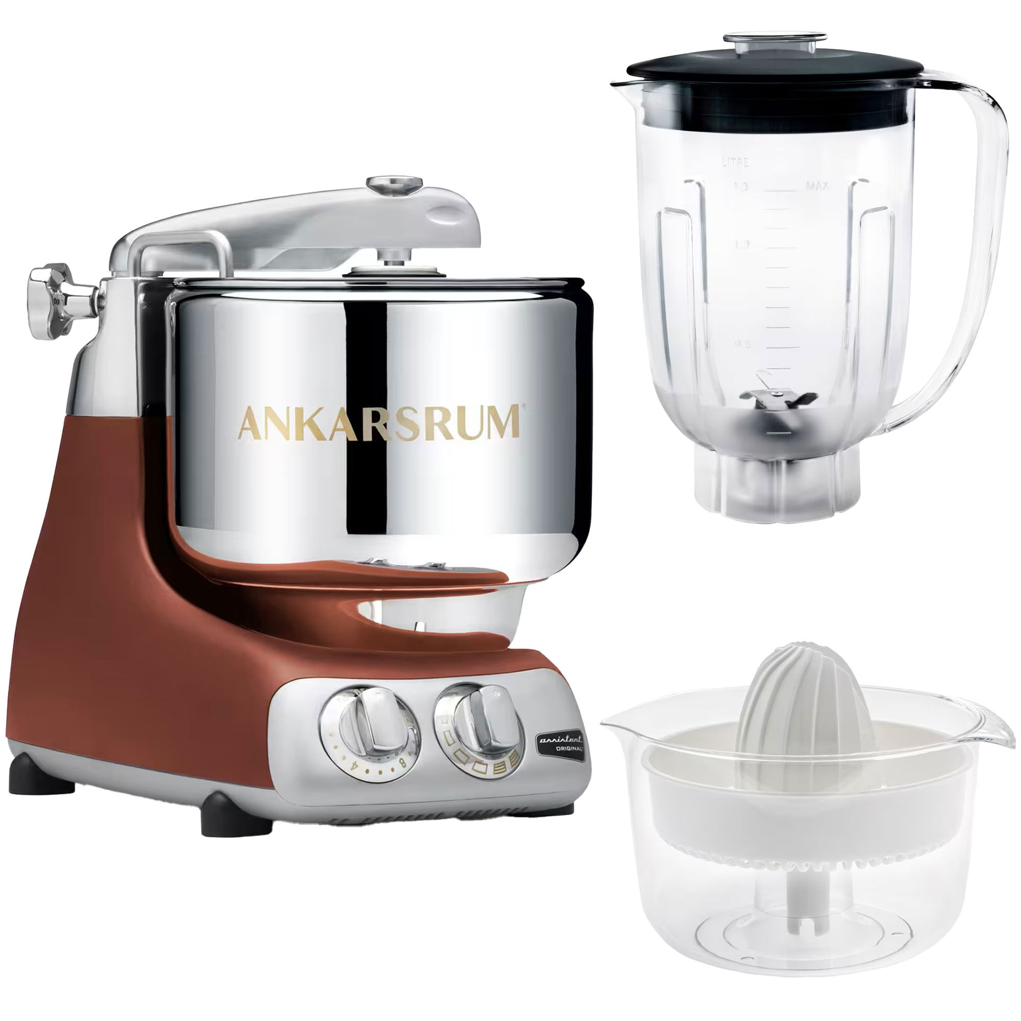 Ankarsrum Assistent Akm6230   Mixerkande Og Citruspresser  Rustic Maroon