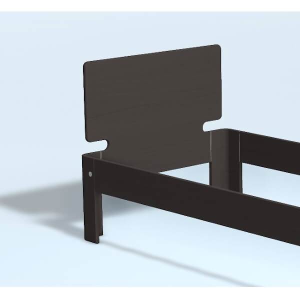 Auping Auronde Gavl Enkeltseng Høj Model Chocolate Brown Oak 90 Cm