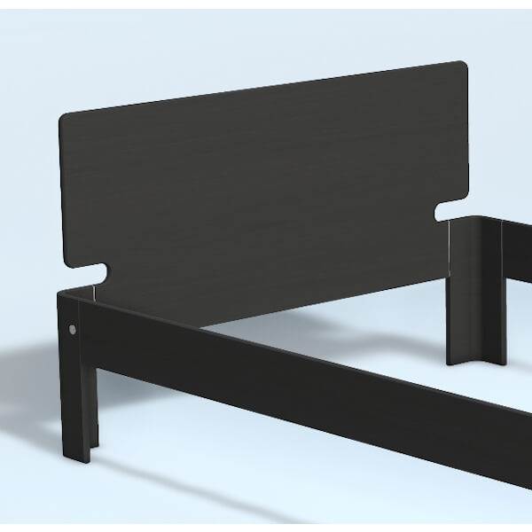 Auping Auronde Gavl Trekvartseng Lav Model Midnight Black Oak 140 Cm