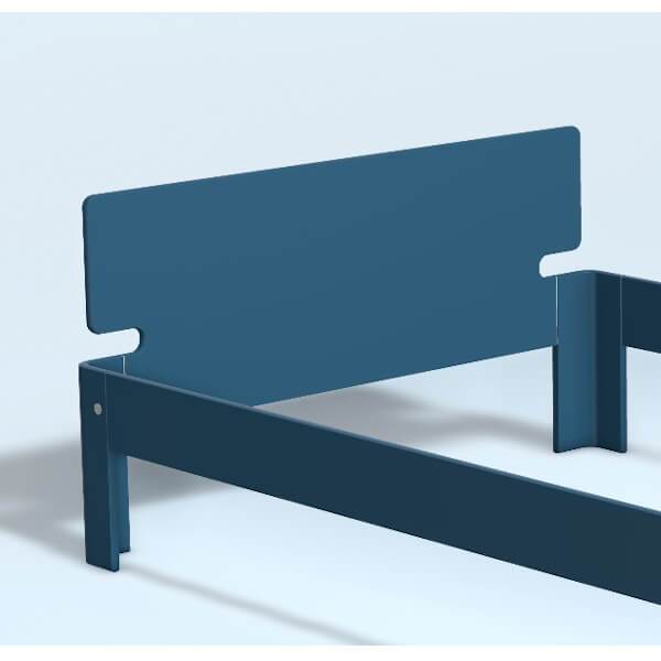 Auping Auronde Gavl Trekvartseng Lav Model Royal Blue 140 Cm