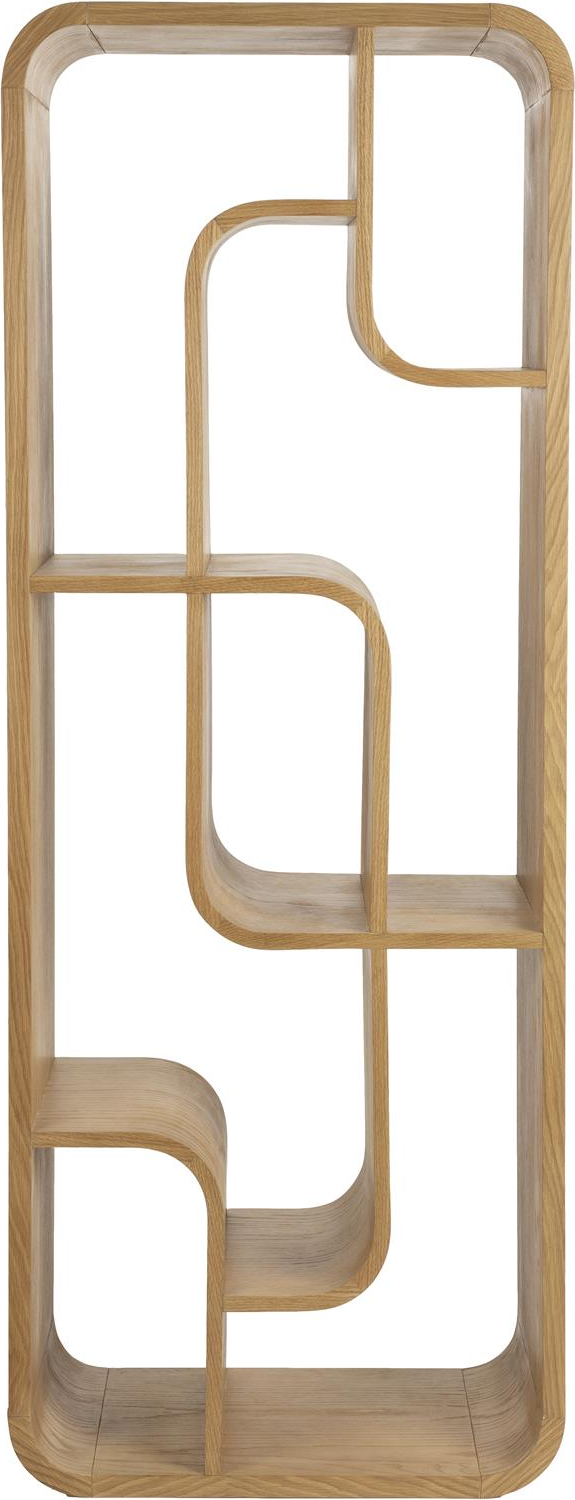 Bogreol Zuiver Seven   Egetræsfiner Mørk Sand H160x60x35 Cm