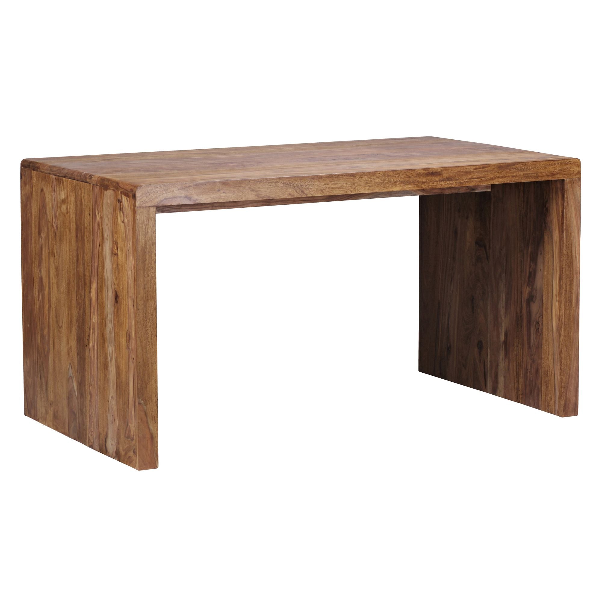 Boha Skrivebord   Massivt Sheeshamtræ  Computerbord  160 Cm Bredt  Design   ægte Træ  Opbevaring  Kontorbord  Landlig Stil