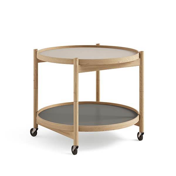 Brdr  Krüger Bølling Bakkebord 60 Cm  Eg Olie  Bakke  : Stone   Bakke  : Base