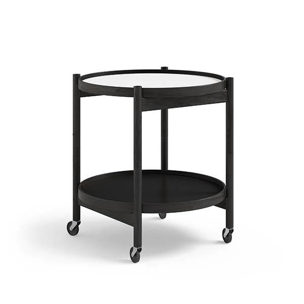 Brdr  Krüger Bølling Bakkebord 50 Cm  Sortlakeret Eg Bakke  : Base   Bakke  : Base