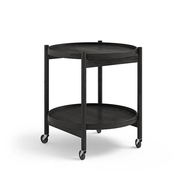 Brdr  Krüger Bølling Bakkebord 50 Cm  Sortlakeret Eg Bakke  : Sortbejdset Eg   Bakke  : Base