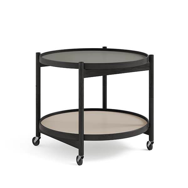 Brdr  Krüger Bølling Bakkebord 60 Cm  Sortlakeret Eg Bakke  : Stone   Bakke  : Base
