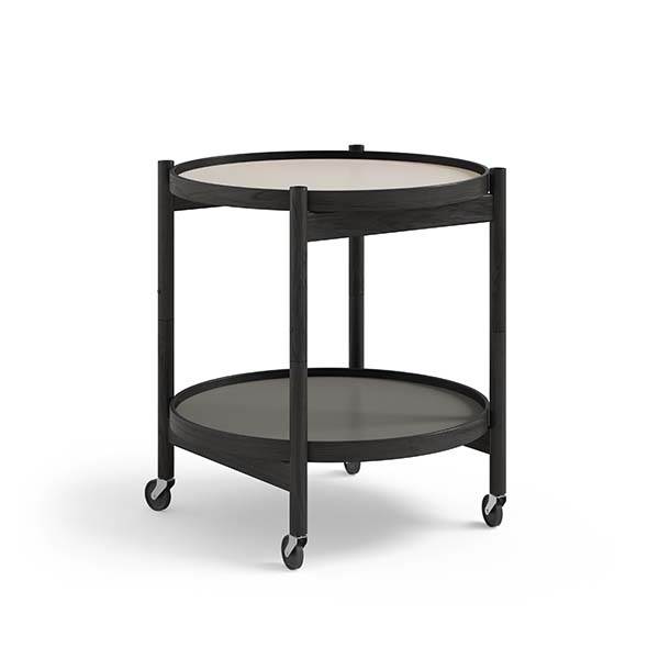 Brdr  Krüger Bølling Bakkebord 50 Cm  Sortlakeret Eg Bakke  : Stone   Bakke  : Stone