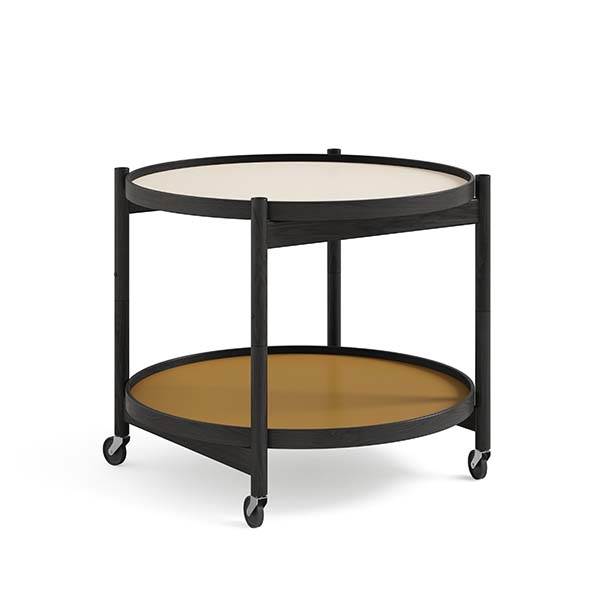 Brdr  Krüger Bølling Bakkebord 60 Cm  Sortlakeret Eg Bakke  : Sunny   Bakke  : Base