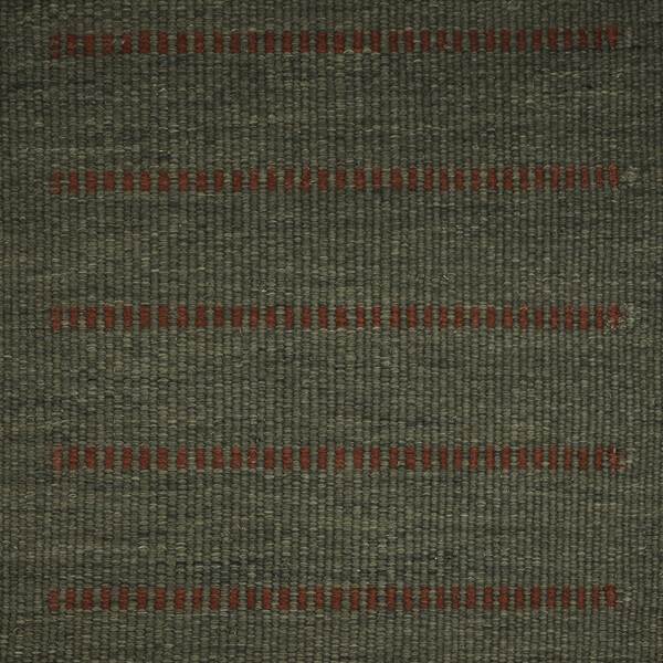 Olesen Kelim Tæppe Mista Stripe 250   350 Cm Mossgreen Chestnut