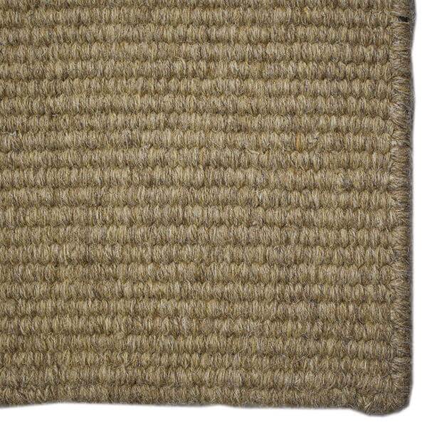 Olesen Luxor Ensfarvet Tæppe 250x350 Cm  Dark Beige