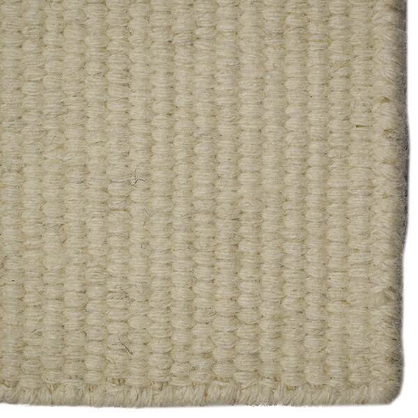 Olesen Luxor Ensfarvet Tæppe 250x350 Cm  Hvid
