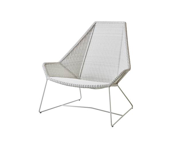 Cane-line Breeze Highback Havestol Hvid Grå