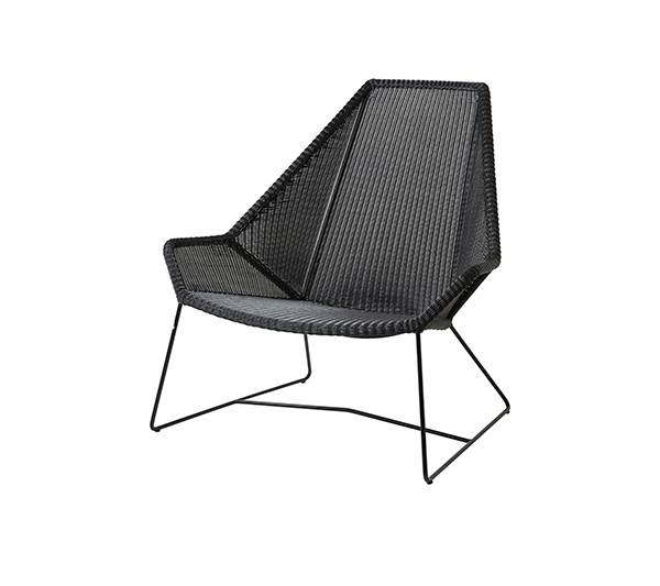 Cane-line Breeze Highback Havestol Sort