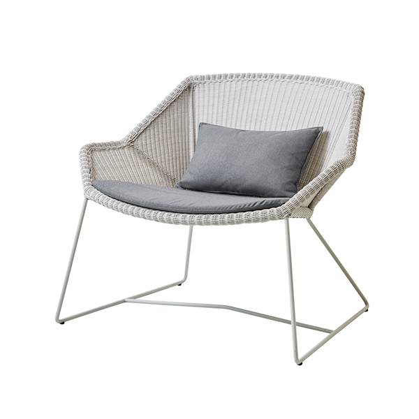 Cane-line Breeze Loungestol Hvid Natté Grey