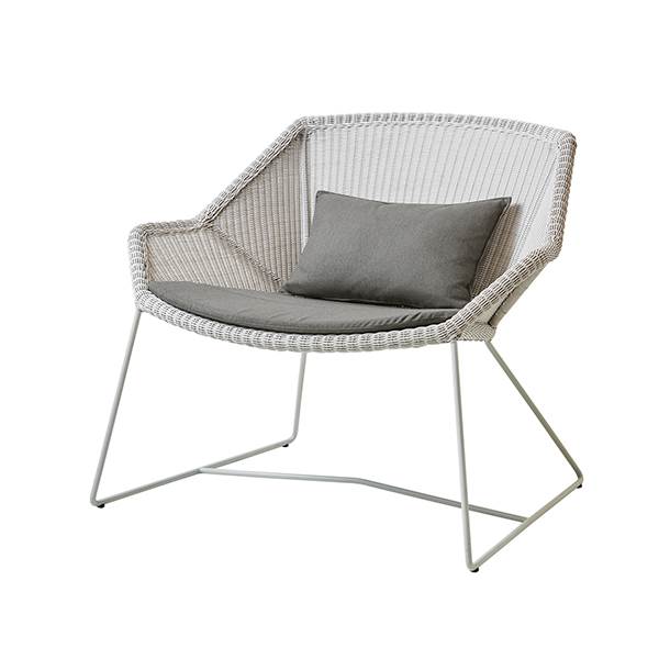 Cane-line Breeze Loungestol Hvid Natté Taupe