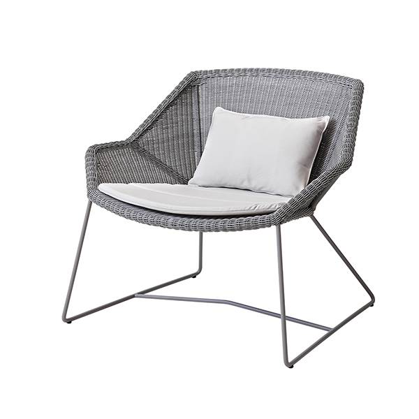 Cane-line Breeze Loungestol Lysegrå Natté White