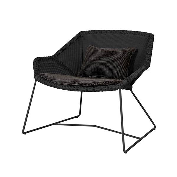 Cane-line Breeze Loungestol Sort Focus Dark Grey