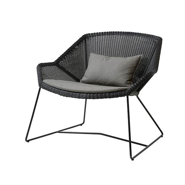 Cane-line Breeze Loungestol Sort Natté Taupe