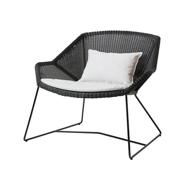 Cane-line Breeze Loungestol Sort Natté White