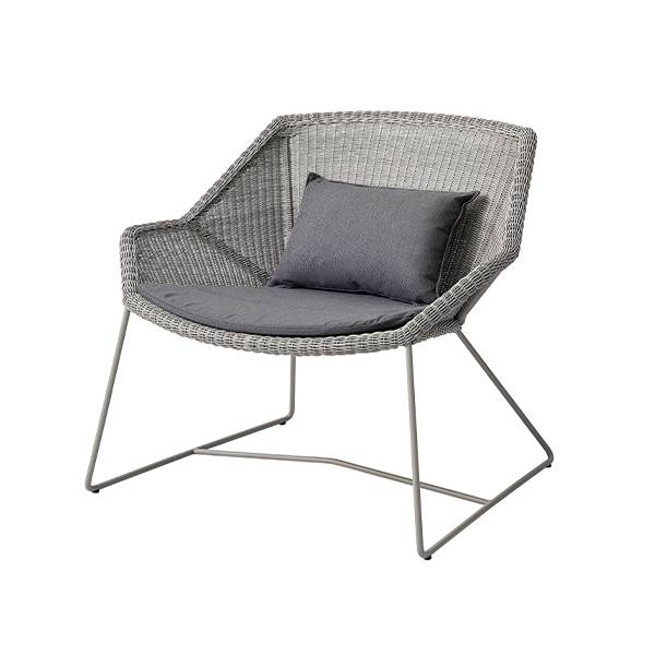 Cane-line Breeze Loungestol Taupe Natté Grey