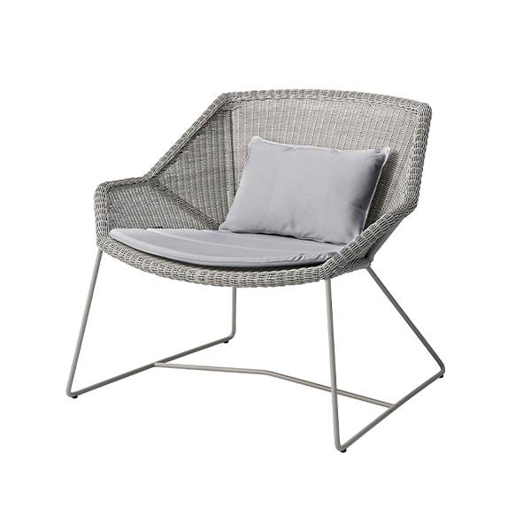 Cane-line Breeze Loungestol Taupe Natté Light Grey